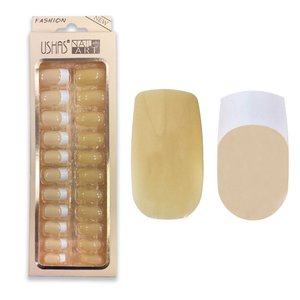 Imagen de Uñas postizas colores lisos y french 24 unidades Ushas