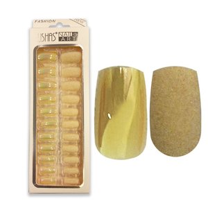Imagen de Uñas postizas color tornasol y terciopelo 24 unidades Ushas
