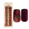 Imagen de Uñas postizas color tornasol y terciopelo 24 unidades Ushas