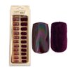 Imagen de Uñas postizas color tornasol y terciopelo 24 unidades Ushas