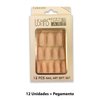 Imagen de Uñas postizas terciopelo 12 unidades Ushas