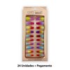 Imagen de Uñas postizas multicolor 24 unidades  Ushas