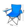 Imagen de Silla de camping plegable con posa brazos silla pesca camping