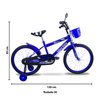 Imagen de Bicicleta Rodado 20 Con rueditas canasto caramañola espejo Lo Ideal