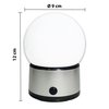 Imagen de Veladora globo base metal