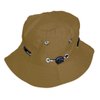 Imagen de Sombrero pescador liso con rejilla y cuerda 25x12 cm