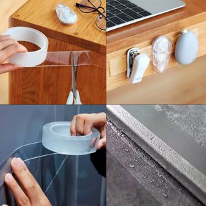 Imagen de Cinta doble faz transparente de silicona