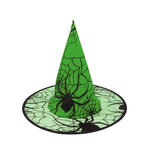 Imagen de Sombrero de bruja con tela arañas - Accesorio para Disfraz