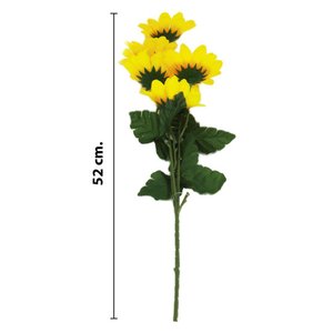 Imagen de Ramo Flor artificial 5 girasoles