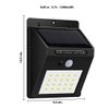 Imagen de Foco led solar con sensor de movimiento y luz para colgar