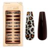 Imagen de Uñas postizas combinadas lisas y animal print 24 unidades Ushas