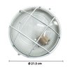 Imagen de Plafón Tortuga para exterior  redondo con protección  blanco