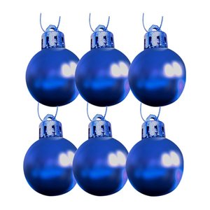 Imagen de Bola Esfera Navidad Lisa 6 Unidades