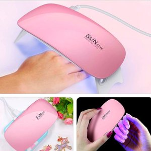 Imagen de Mini lámpara UV para uñas 6 luces led  Secador uñas