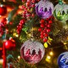 Imagen de Bola esfera decorada navidad 6 unidades