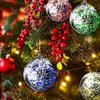 Imagen de Bola esfera decorada navidad 6 unidades