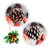 Imagen de Piñas adorno de navidad 6 unidades