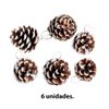 Imagen de Piñas adorno de navidad 6 unidades