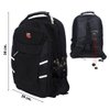 Imagen de Mochila negra para computadora con puerto USB