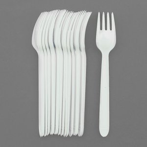 Imagen de Tenedor descartable blanco 50 unidades