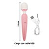 Imagen de Vibrador varita masajeador recargable