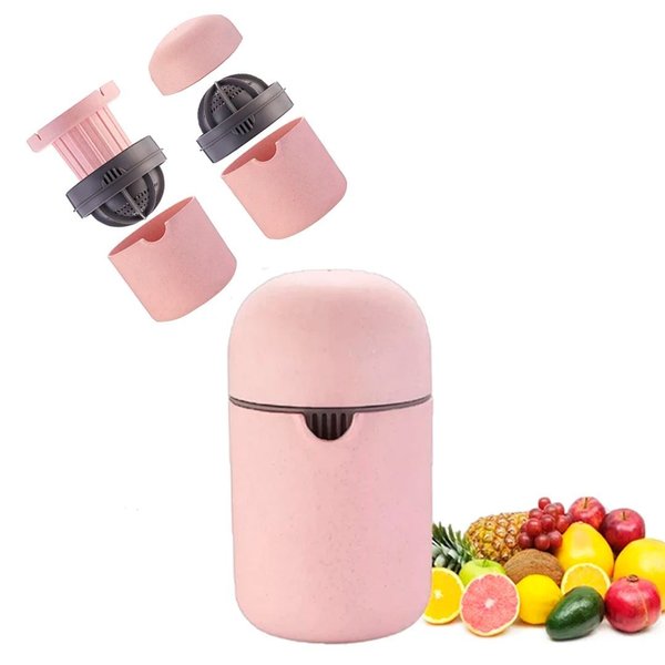 Imagen de Exprimidor manual de jugos con depósito dispensador + mortero 2 en 1