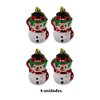 Imagen de Muñeco de Nieve Adorno Navidad 4 unidades