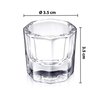 Imagen de vaso de vidrio para monómero acrílico de uñas