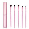 Imagen de set de 5 pinceles para maquillaje en estuche metálico