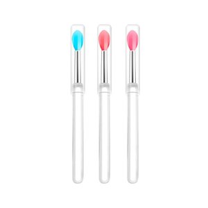 Imagen de Pincel  aplicador de labial y sombra de ojos con Mango acrílico Colores Surtidos
