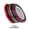 Imagen de Cinta adhesiva para decoración de uñas - colores Surtidos