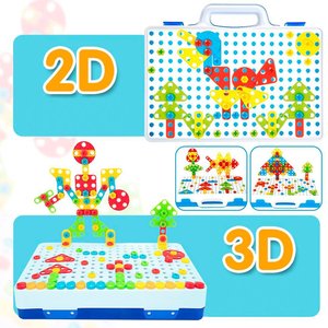 Imagen de Puzzle mosaico 3D para armar con herramientas