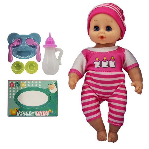 Imagen de Bebote con gorra y accesorios para comer