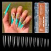 Imagen de Set Uñas Postizas 240 pcs + Pestañas Flúo 6 pares Belleza