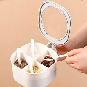Imagen de Dispensador para condimentos-4 divisiones con cucharas