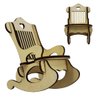 Imagen de Mecedora adorno en madera