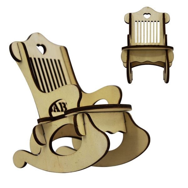 Imagen de Mecedora adorno en madera