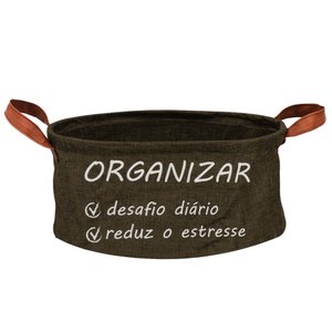 Imagen de Organizador de tela plegable redondo con asa