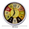 Imagen de Reloj de pared redondo colores sectorizados 29,5cm