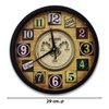 Imagen de Reloj de pared redondo números chapita 29cm