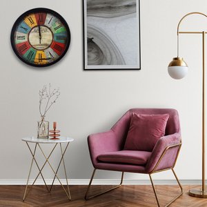 Imagen de Reloj de pared redondo vintage 29,5cm