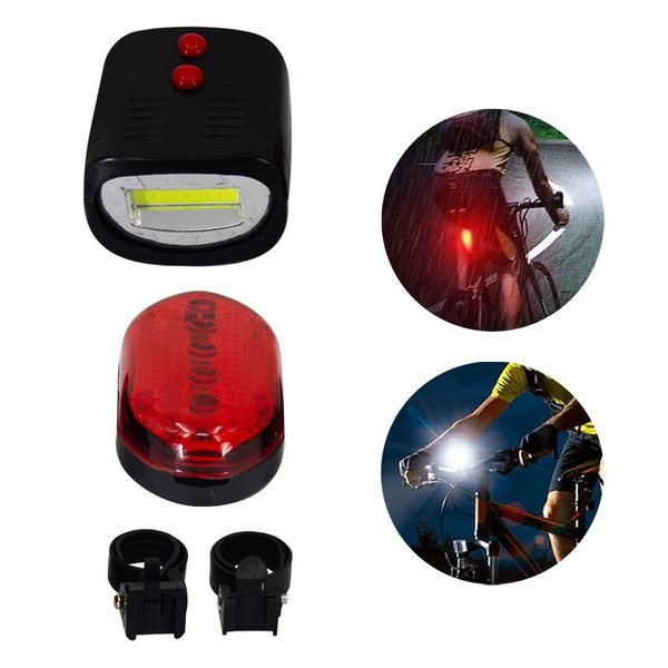 Imagen de Luz para bicicleta delantera y trasera a pila
