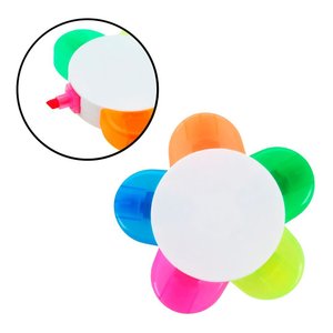 Imagen de Lapiz resaltador forma de flor - 5 colores
