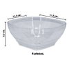 Imagen de Bowls x 4 pzas transparentes