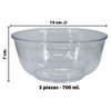 Imagen de Bowls redondo x 3 pzas transparentes