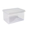 Imagen de Vianda organizadora transparente rectangular con tapa