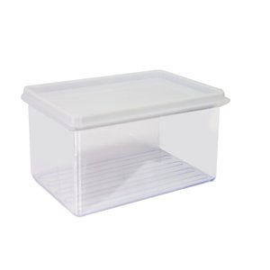 Imagen de Vianda organizadora transparente rectangular con tapa