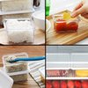 Imagen de Vianda organizadora transparente rectangular con tapa