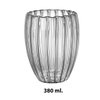 Imagen de Vaso Vidrio Doble Pared con rayas 380ml