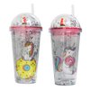 Imagen de Vaso Unicornio con Luz, Tapa y Sorbito 500 ml - Diseños Surtidos